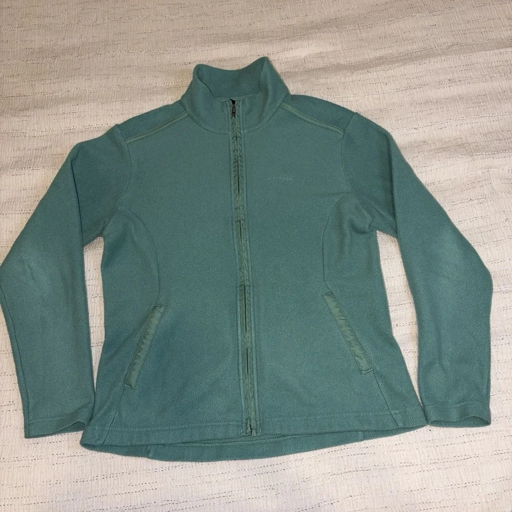 Patagonia Women's L Synchilla Full Zip Fleece Jacket Mint Green Soft Cozy‎